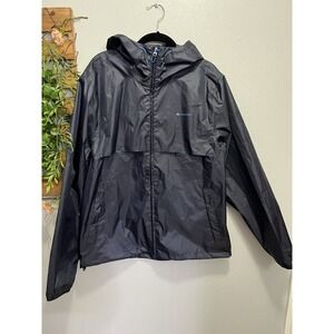 Decathlon Quechua Mens Navy Blue Lightweight Hooded Windbreaker Jacket Size L